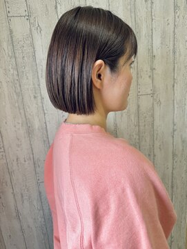 ラグシー(RAGCIE) 【ひとみ】切りっぱなしミニボブ×サクラブラウン