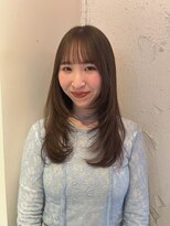 ルーム(Loom.)&nbsp;顔まわりレイヤーロングオリーブベージュ