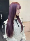 ラベンダーピンク ブリーチ ハイトーンカラー 名古屋 暖色