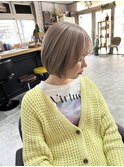 ミニボブ/小顔ボブ/ハイトーンボブ/ショートボブ/ボブ