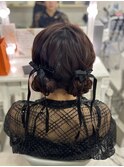 ツインお団子ヘアセット