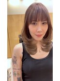 似合わせ小顔カット 美髪シースルーバング