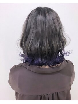 ヘアサロン エフ 渋谷(F) 裾カラー＃パープル＃グレーシルバー＃20代30代40代