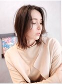 ■外国人風カラーうる艶髪前下がり大人ボブウルフMSLASH元町30-1