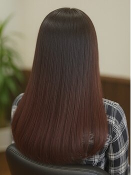 最初から最後まで一人のスタイリストが担当します♪居心地の良い空間で気を張らずにサロンタイムを過ごせる