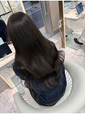 ミディアムヘア暗めカラー/デザインカラー/フェイスフレーミング