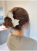 くしゅくしゅおだんごヘア/ヘーゼルベージュ