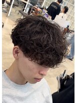 フィフスパーク(fifth PARK)&nbsp;渋谷fifth波巻きスパイラルパーマメンズカットマッシュウルフ