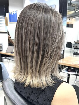 キラ 渋谷(KILLA) エアタッチバレイヤージュ/ダブルカラー/白髪ぼかし/表参道