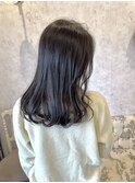 ブリーチなしカラー◎ミディアムダークカラー透明感グレージュ
