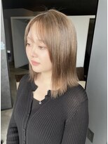 ティック 福井鯖江店(tic.)&nbsp;切りっぱなしヘアスタイルにしたい方にお勧め/ベージュカラー