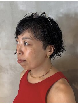 キリ 逗子(kiri) 逗子葉山ショートカット耳かけショートボブ前髪長めショートk77