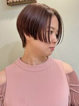 Helia 木曽川 髪質改善/縮毛矯正/白髪ぼかし【ヘリア】【10/2OPEN(予定)】&nbsp;前下がりショート/デザインカット/透明感カラー/艶髪