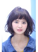 シースルーバングふわナチュボブ/イメチェンヘアスタイル