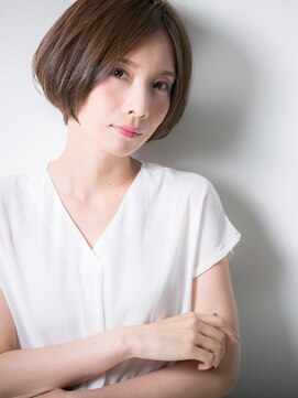 カバーヘア ブリス 北浦和(COVER HAIR bliss) *bliss北浦和*センターパートで小顔♪丸みショートｘ