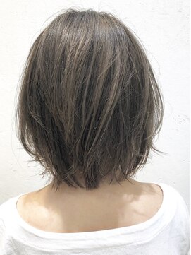 ロンド レグリーズ 立川(Lond leglise) 〈お客様スタイル〉赤みのないグレーアッシュ〈深味信也〉