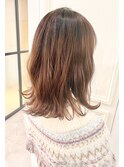 ピンクベージュ ナチュラルグラデーション カッパー