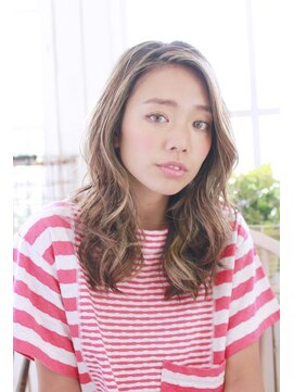 セントラル プラスエヌ(CENTRAL+n) 20代30代40代　表情を変えるハイライトロング＃33