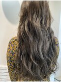 Lien☆フォギーグレージュ×カーキーカラ×小顔に見せるコテ巻き