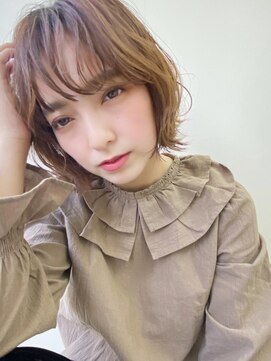 ケーツー心斎橋 クイーンズガーデン バイ ケーツー(K two QUEEN'S GARDEN by K two) パーマ風外ハネボブ2/心斎橋&難波&なんば