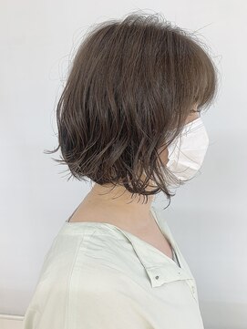 クオリス 上板橋店(QUALIS) 大人かわいい☆ ボブ/顎ライン/オリーブベージュ/20代/30代