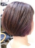 パープルアッシュ☆ショートボブ