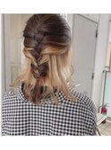 インナーカラー×ヘアアレンジ