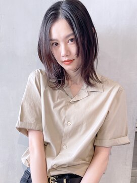 アイティーバイアルバム 松戸店(IT by ALBUM) ウルフレイヤー_ショコラベージュボブルフベビーバング_48614