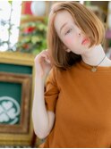 ハイトーンカラー外国人風前下がりミニボブa志木20代30代40代