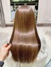 ★人気No.1★カット+カラー+オージュア4stepトリートメント+炭酸泉￥14300