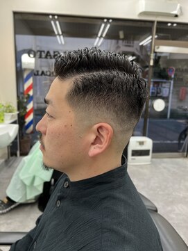 ヘアーサロンサトウ 【平井駅７分/顔そり得意◎】フェードカット+スパイラルパーマ