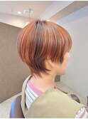 仙台D 大人かわいいバレイヤージュグラデーションボブstyle