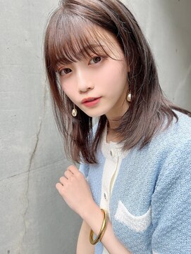 ロンド アンブル 四条烏丸(Lond ambre) 伊藤ガク ストレート/オリーブベージュ/前髪/レイヤーカット