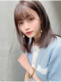 伊藤ガク ストレート/オリーブベージュ/前髪/レイヤーカット