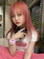 ロジ(loji) サーモンピンク×顔まわりレイヤー