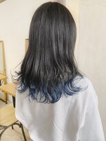 アールプラスヘアサロン(ar+ hair salon) 裾カラーディープブルー