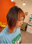 ハイトーンインナーオレンジ/フェイスフレーミングカラー