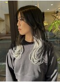 インナーカラーシルバー