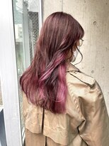 パドル(Paddle)&nbsp;インナーカラー/ピンクカラー/インナーピンク/レイヤーカット