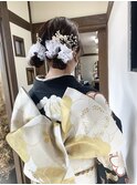 成人式セット 20代 着付け 振袖 卒業式セット ヘアアレンジ