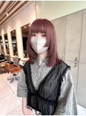 【D'na×古屋】くすみピンクブラウン