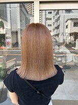 アドア 横浜(ADORE)&nbsp;【ADORE　横浜】暖色ベージュ×ぱつっとミディアム