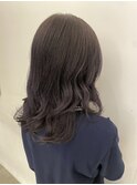 【Haru】カラーで美白を~ブリーチ無しラベンダーグレージュ