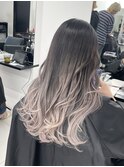 ホワイトベージュグラデーションカラー