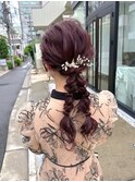 ★お呼ばれヘア編みおろしツイン結婚式★