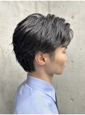 ハイトーンカラー/マッシュパーマ/アースカラー/men's/