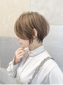 大人ショート/くびれレイヤー/白髪ぼかし/20代30代40代50代