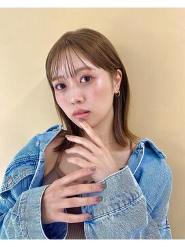 アジールヘア 赤羽駅南口店(agir hair) ボブカットオレンジメイク眉毛メイクニュアンスメイク赤羽美容室