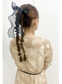 《sheer/氏家》#結婚式お呼ばれ#タイト#ヘアセット#リボン