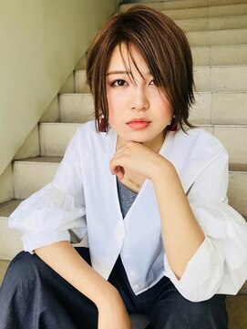エムスラッシュ アヴェダ 自由が丘(M.SLASH AVEDA) ■オレンジカラー♪オンブレクールショートM.SLASH自由が丘1-14